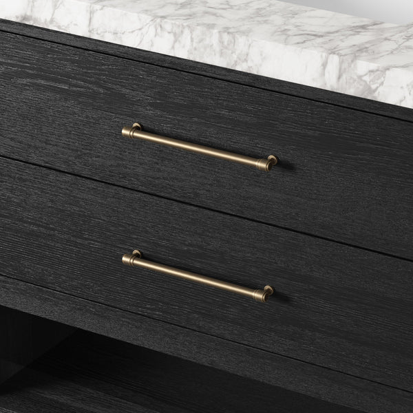 Anthem Single Vanity - Black Wash Oak Veneer