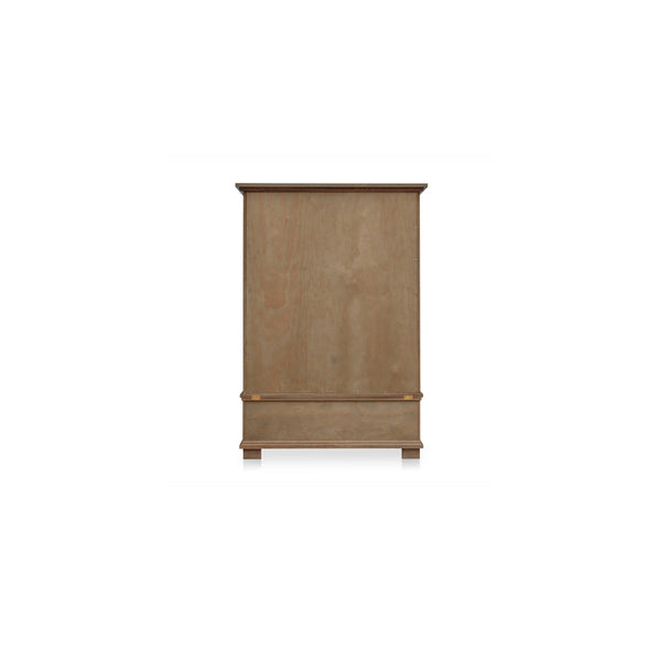 Moe's Lillian Tall Cabinet Brown with Glass Doors