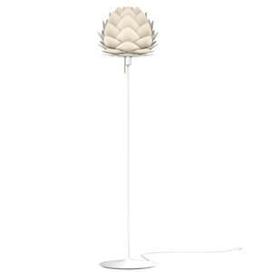 Aluvia Floor Lamp in Pearl with White Base
