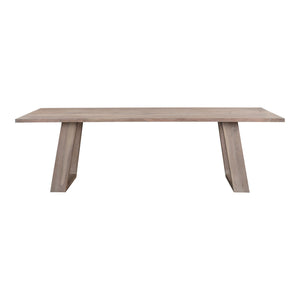 Moe's Tanya Dining Table Light Grey for 8