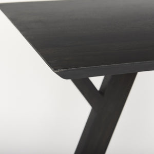 Jennings 54.0L x 16.0W x 29.5H Dark Brown Wood Console Table