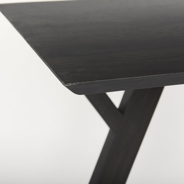 Jennings 54.0L x 16.0W x 29.5H Dark Brown Wood Console Table
