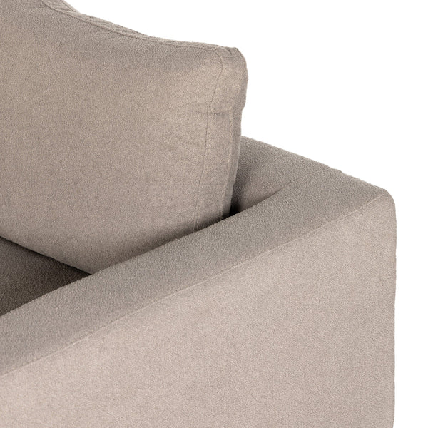 Dom 3 Pc Sectional-Large Wedge In Portland Cobblestone-Distressed Sienna