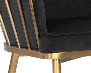 Caily Dining Armchair - Abbington Black