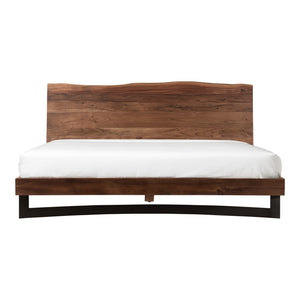 Moe's Bent King Size Bed in Acacia Wood