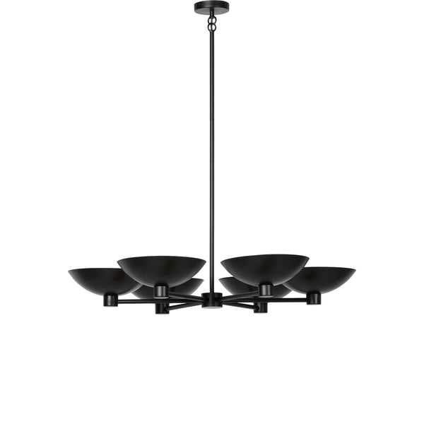 Klaus Chandelier In Jet Black And Aged Brass Iron