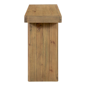Moe's Monterey Console Table in Rustic Blonde Finish