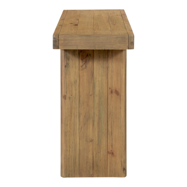 Moe's Monterey Console Table in Rustic Blonde Finish