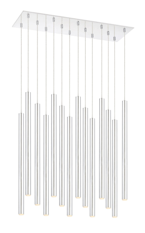 Forest 14 Light Island/Billiard in Chrome Finish