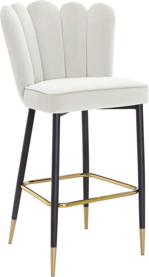 Anita Stool In Cream Velvet