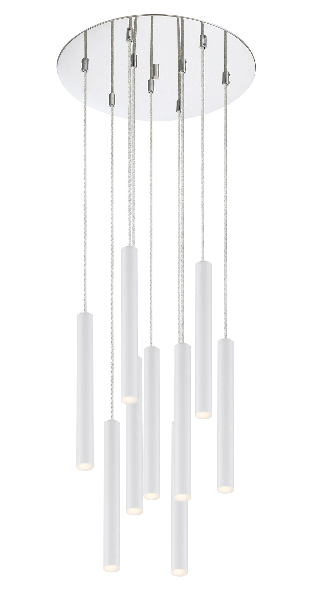Forest 9 Light Island/Billiard in Chrome Finish