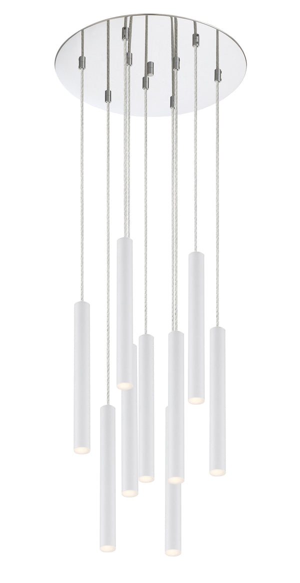 Forest 9 Light Island/Billiard in Chrome Finish
