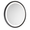 Reflections Round LED Mirror in Matte Black