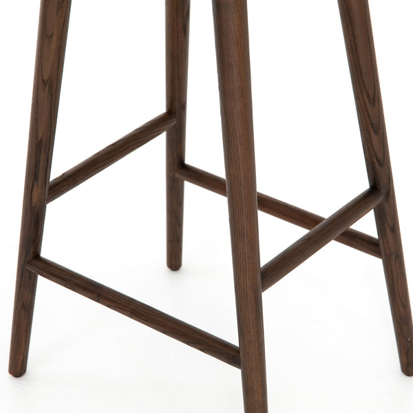 Union Saddle Bar Stool-Dist Black