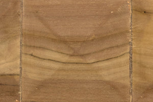 Murphy Teak and Caning Stool with Clear Coat Flat Finish