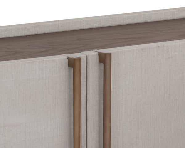 JAMILLE MEDIA CONSOLE AND CABINET - CREAM