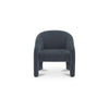 Moe's Tuva Accent Chair in Slate Blue Velvet