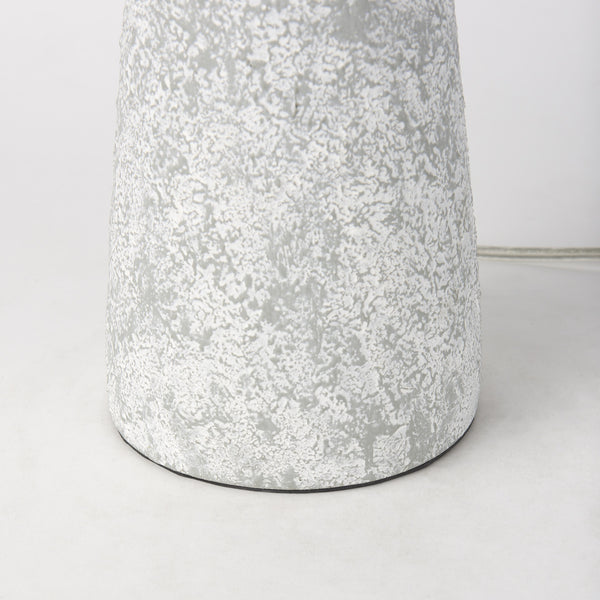 Julia 16.0L x 16.0W x 27.0H Gray Antique Painted Cement Table Lamp