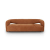 Mazie Sofa In Nubuck Cognac And Burnt Umber