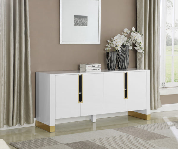 Damon Sideboard/Buffet In White Lacquer
