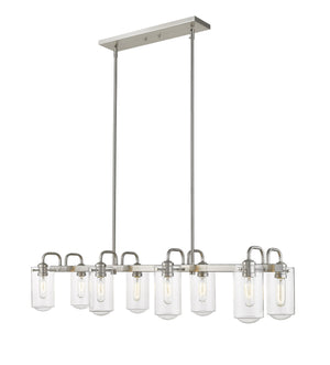 Delaney 8 Light Island/Billiard in Brushed Nickel Finish