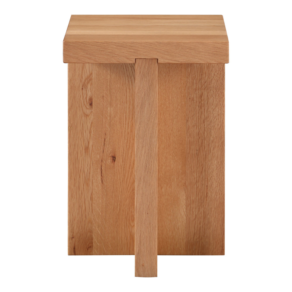 Moe's Folke Side Table Natural Solid Oak