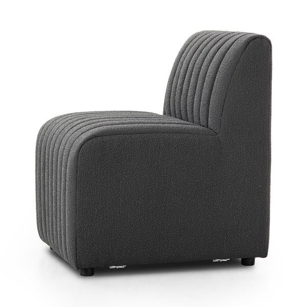 Build Your Own: Augustine Dining Banquette - FIQA Boucle Charcoal