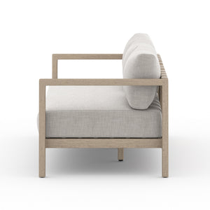 Sonoma Outdoor Sofa In 88" In Brown/Stone Grey