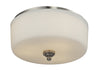 Cardinal 3 Light Flush Mount in Brushed Nickel Finish