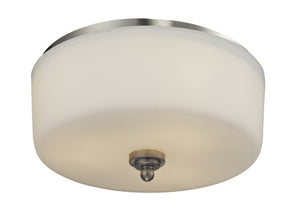 Cardinal 3 Light Flush Mount in Brushed Nickel Finish
