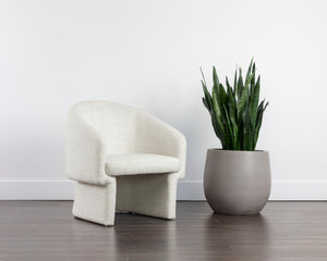 LAURYN LOUNGE CHAIR - MERINO PEARL