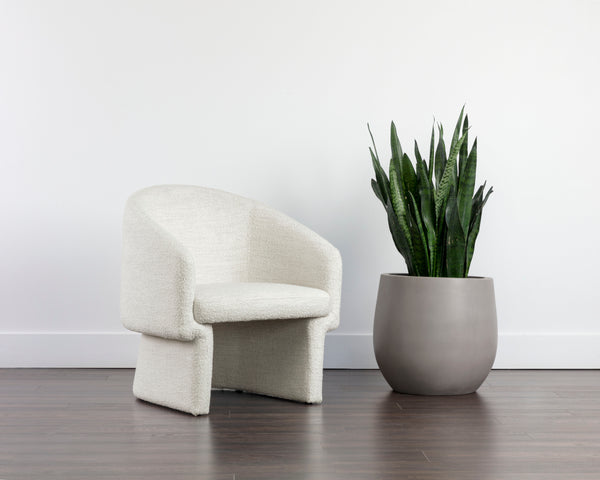 LAURYN LOUNGE CHAIR - MERINO PEARL