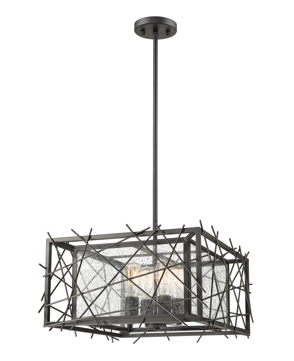 Stanwood 4 Light Pendant in Bronze Finish