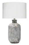 Blaire Ceramic Table Lamp, Grey