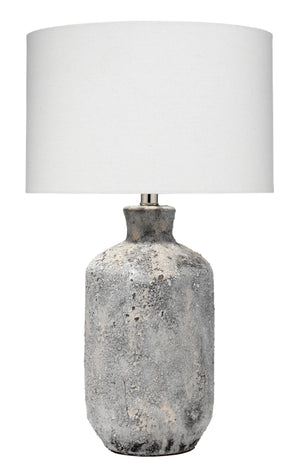 Blaire Ceramic Table Lamp, Grey