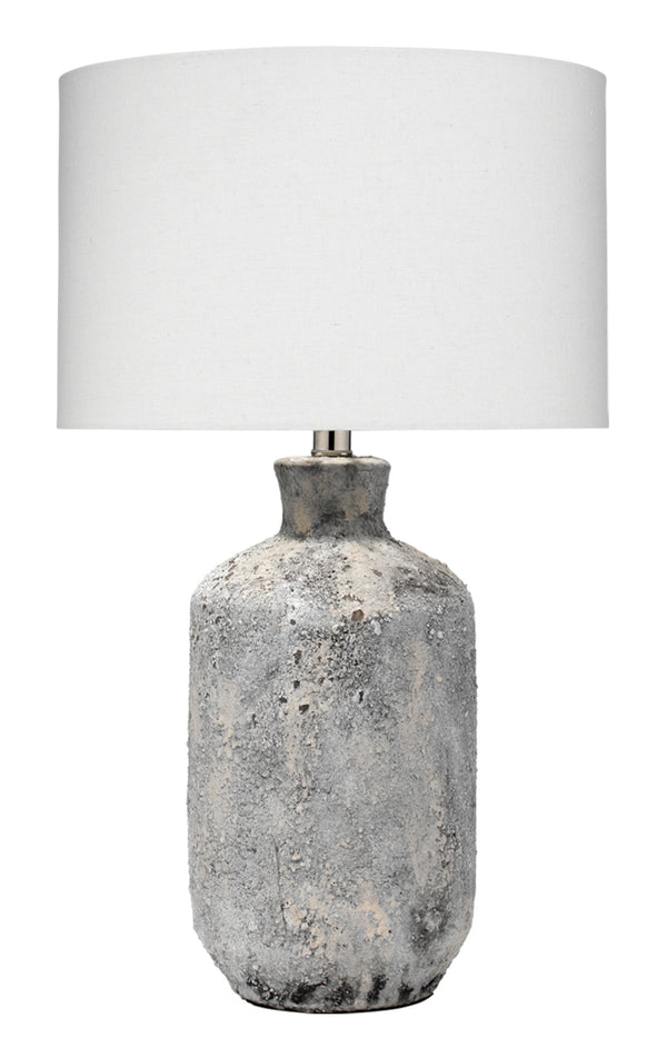 Blaire Ceramic Table Lamp, Grey