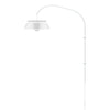Cuna White 1-Light Wall Lamp with White Wall Hanger