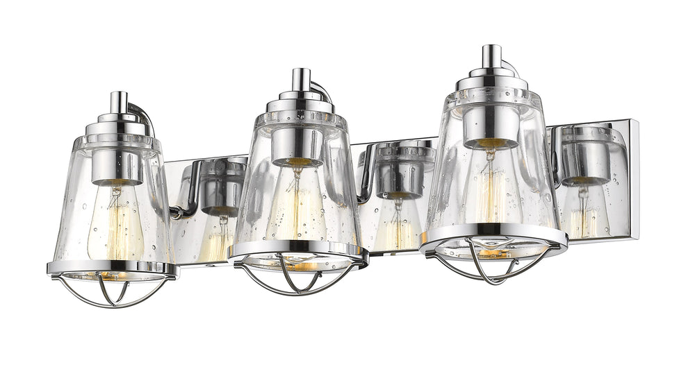 Mariner 3 Light Vanity in Chrome Finish