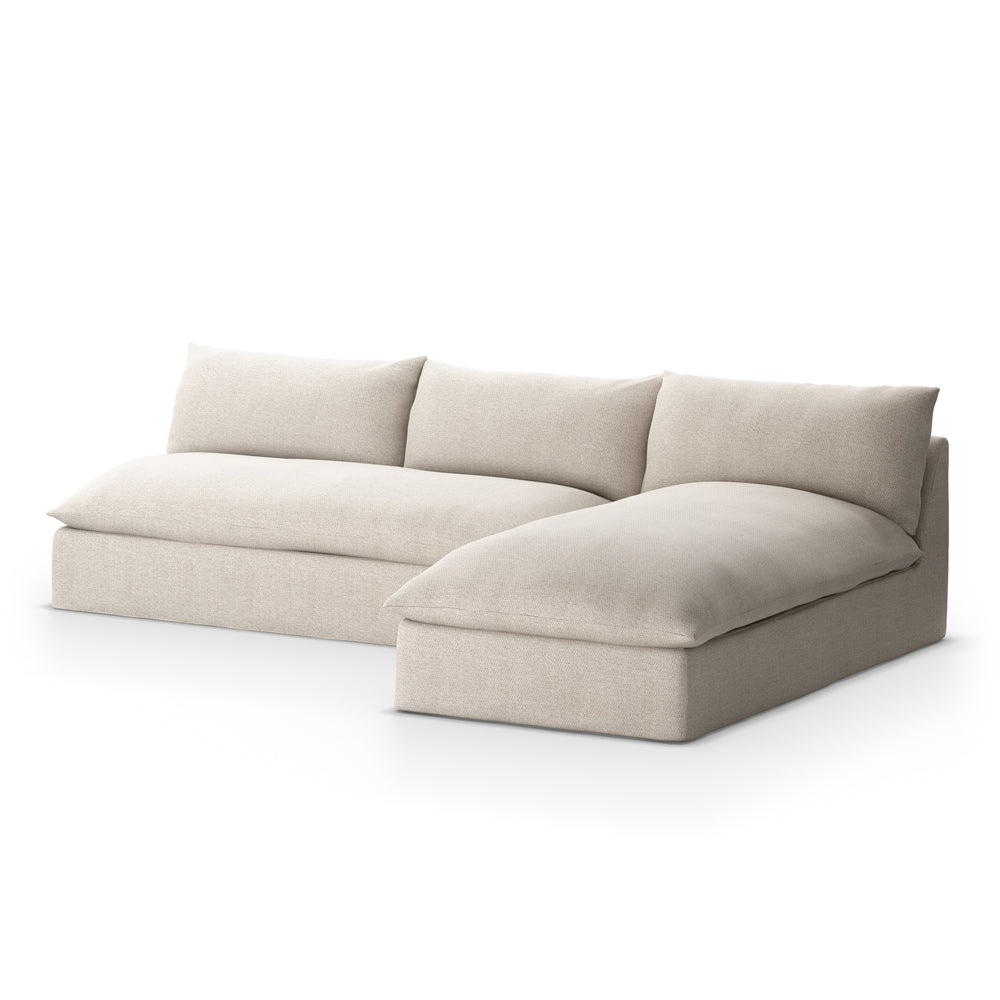 Grant Outdoor 2 Pc Sectional In Faye Sand