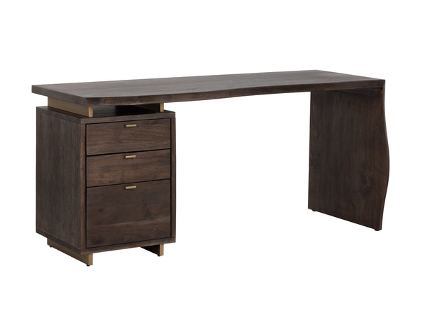 LEWIS DESK - DARK BROWN