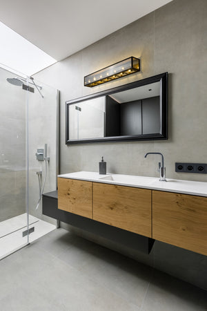 Infinity 7 Light Vanity in Misty Charcoal Finish