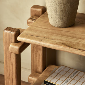 Marcia Low Console Table in French Oak