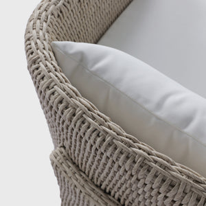 Fae Outdoor Dining Chair in White