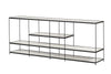 Etta Buffet with metal shelves and industrial black frame