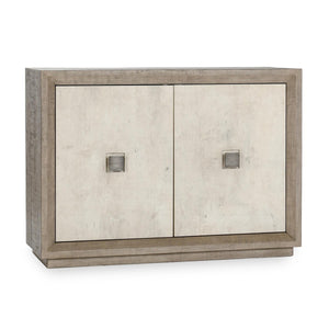 Denver Solid Wood 2Dr Cabinet - Gray/White