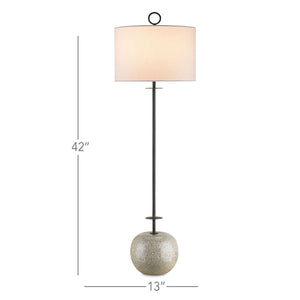 Atlas Console Lamp In Blacksmith & Polished Concrete
