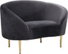 Bradford Chair In Grey Velvet