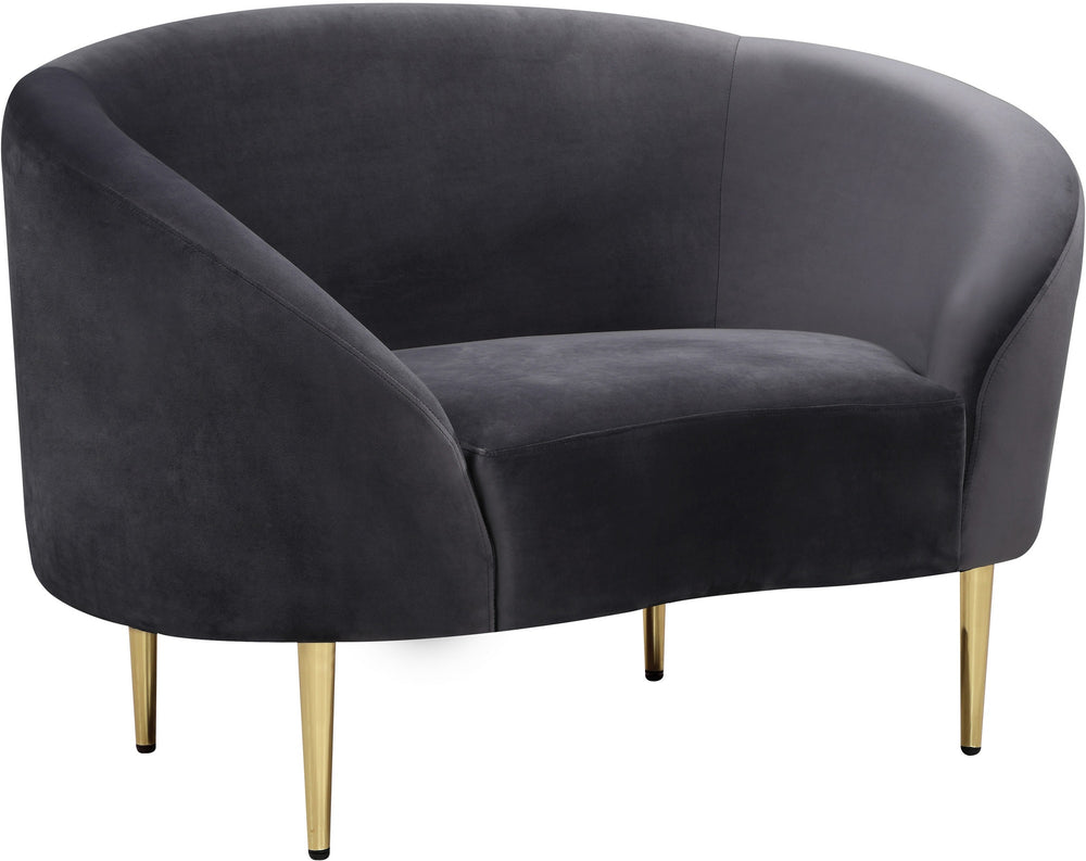 Bradford Chair In Grey Velvet