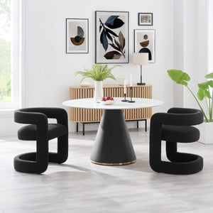 Althea Fabric Dining Side Chair, Palladian Charcoal