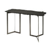 Shale III 50L x 20W Black Live-Edge Slate and Iron Console Table